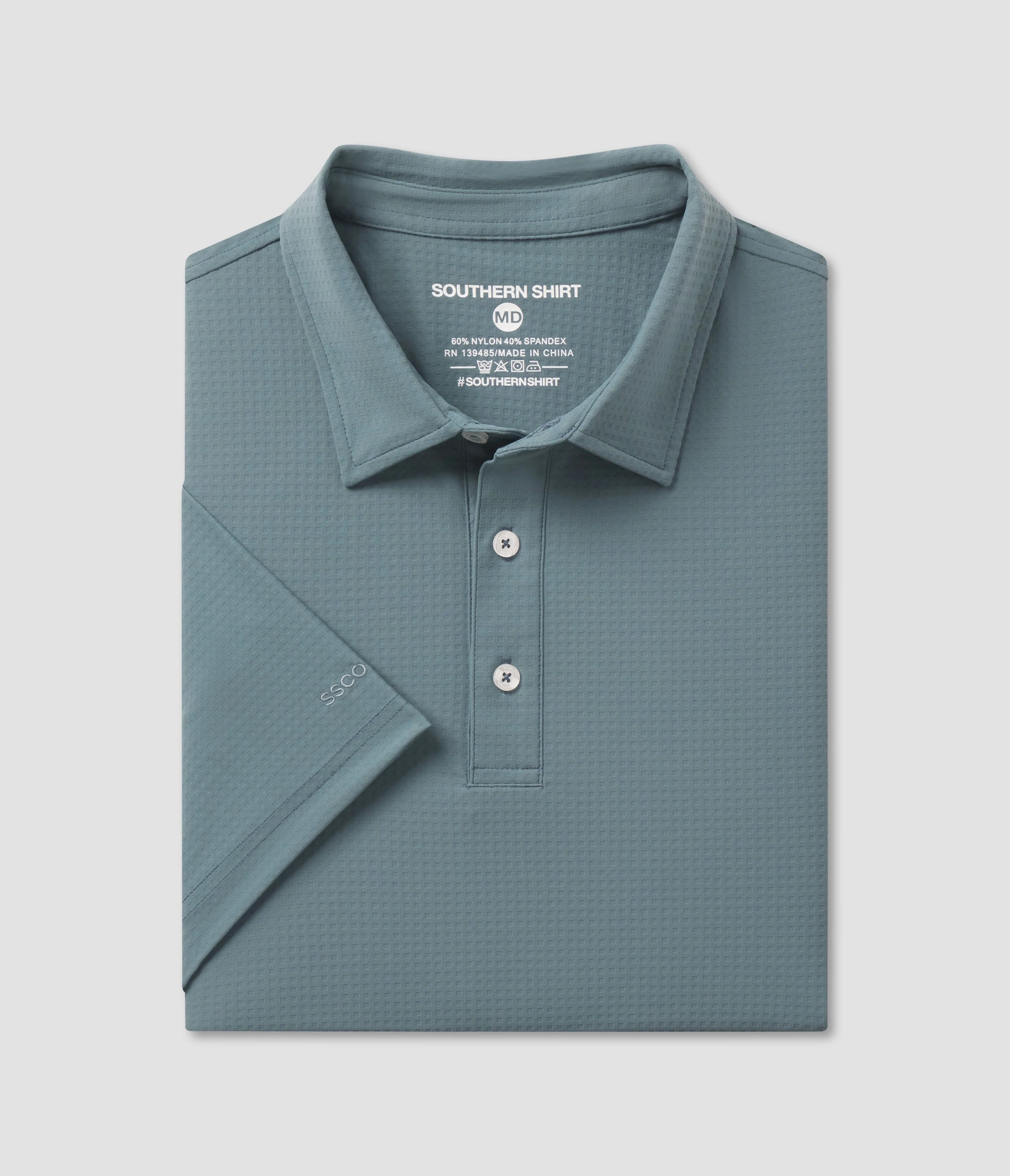 Next Level Performance Polo in Storm by Southern Shirt Co.