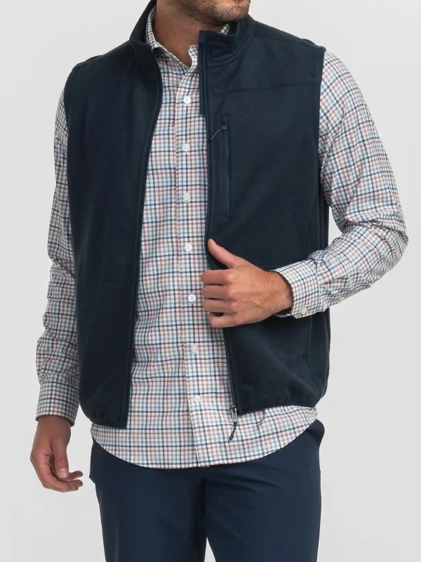 Stretch Twill Vest in Eclipse