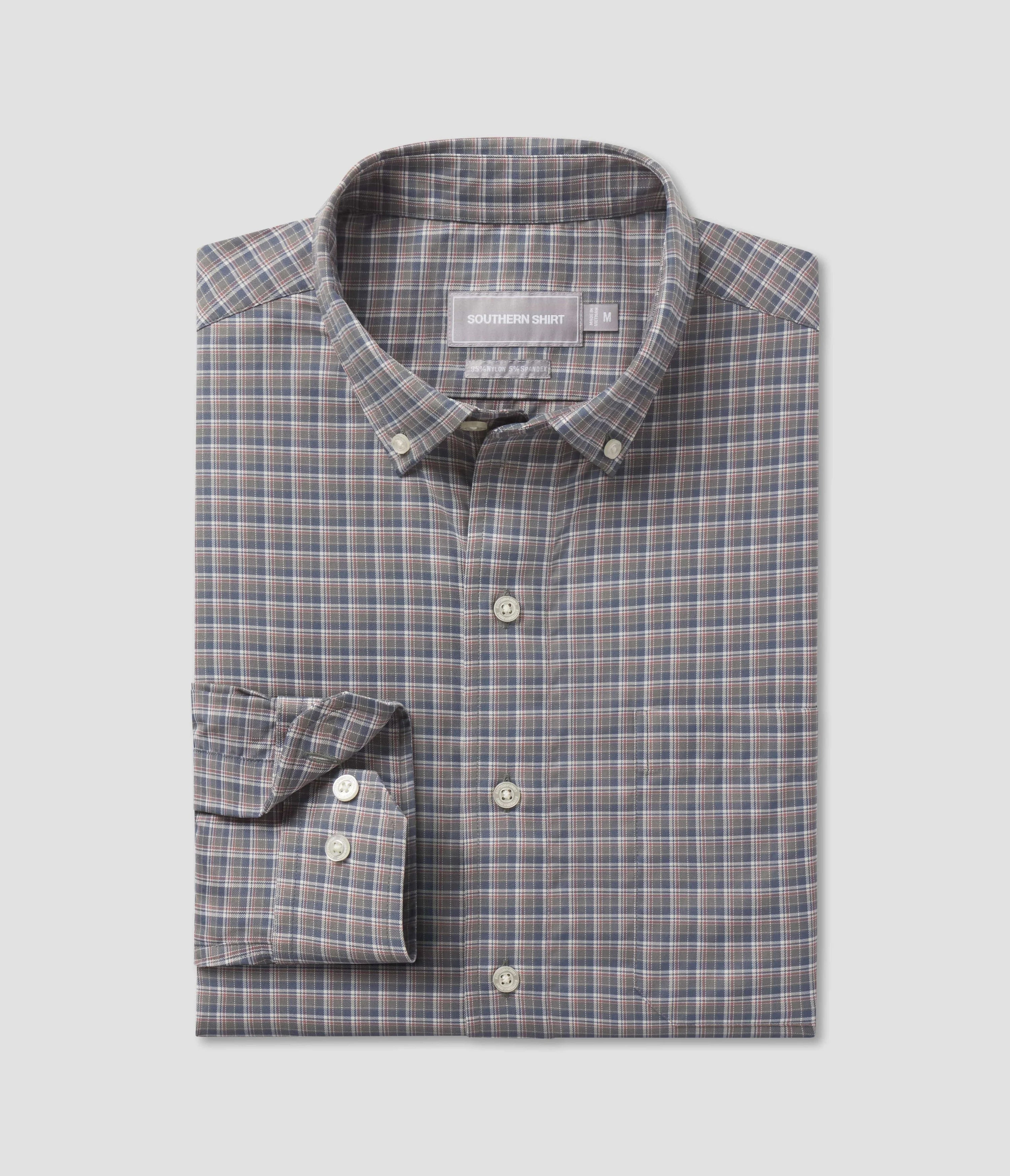 YOUTH Dawson Check Button Down in Spruce by Southern Shirt Co.