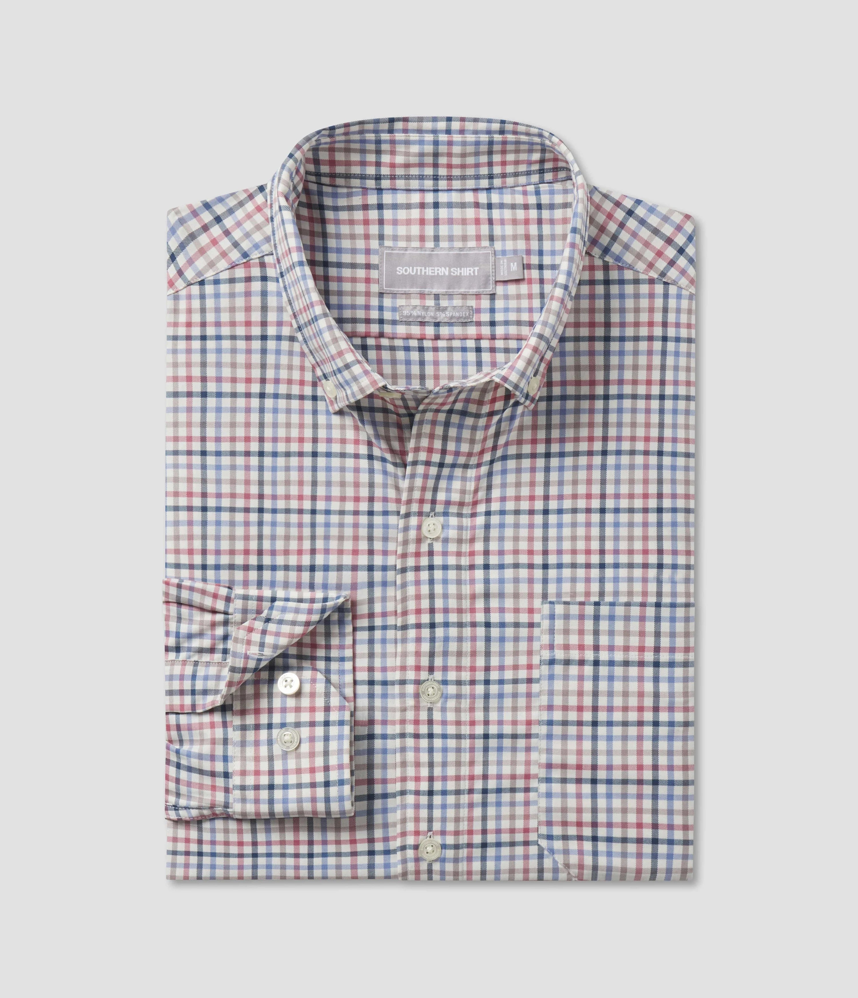 YOUTH Samford Check Button Down in Denali by Southern Shirt Co.